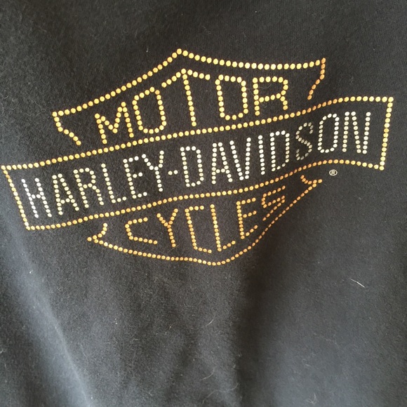 ⚡️Harley Davidson Motorcycle Logo Beaded CA top - Picture 7 of 7